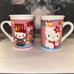 Limited Edition 2013 set of two Hello Kitty Christmas coffee mugs
